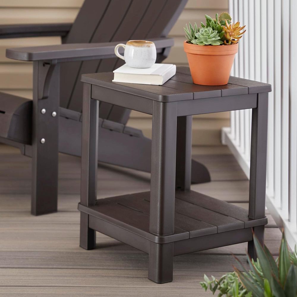 Deluxe Adirondack Side Table - Brown
