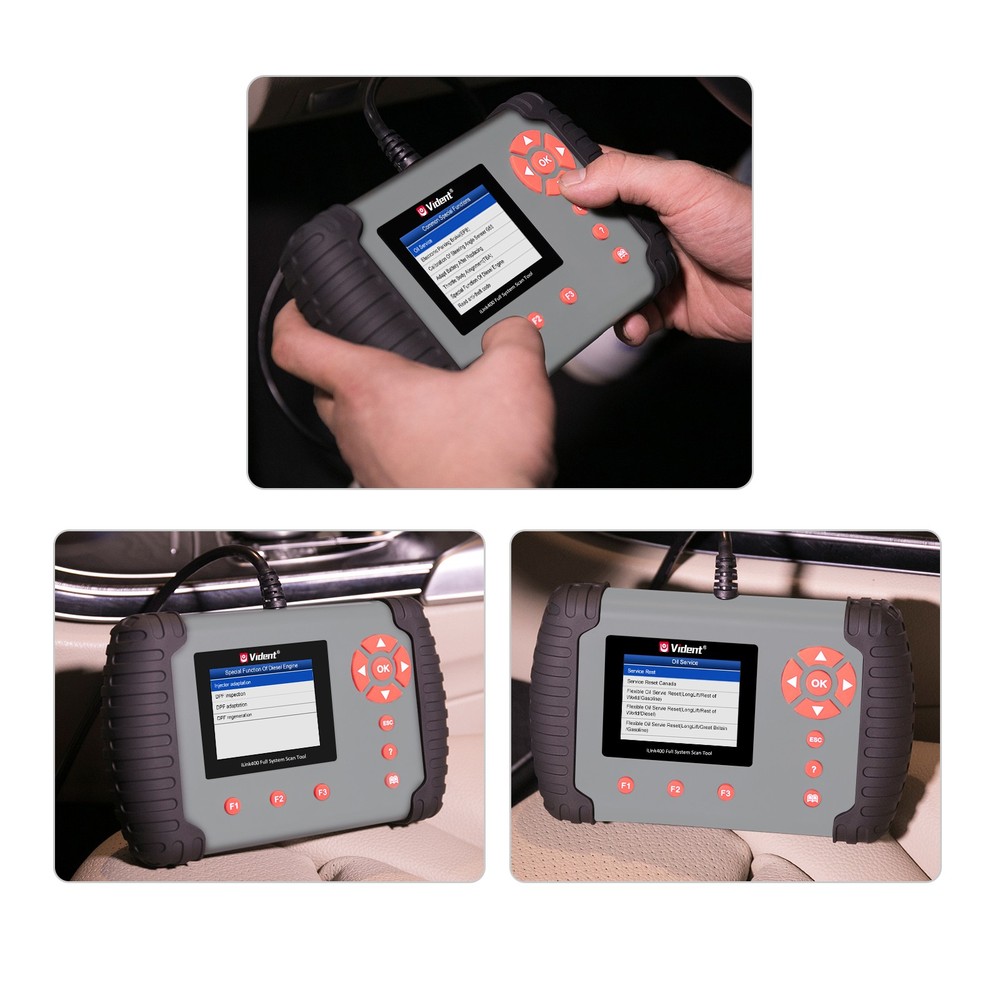 VIDENT iLink400 Full System Single Make Scanner Tool ABS/EPB//D-PF/Oil Reset
