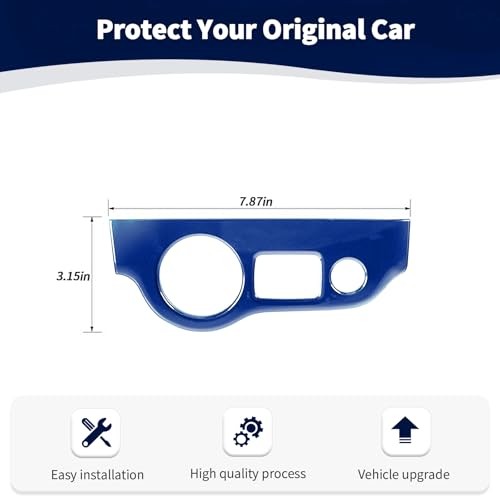 for Challenger Headlight Switch Panel Trim Cover for Dodge Challenger Blue