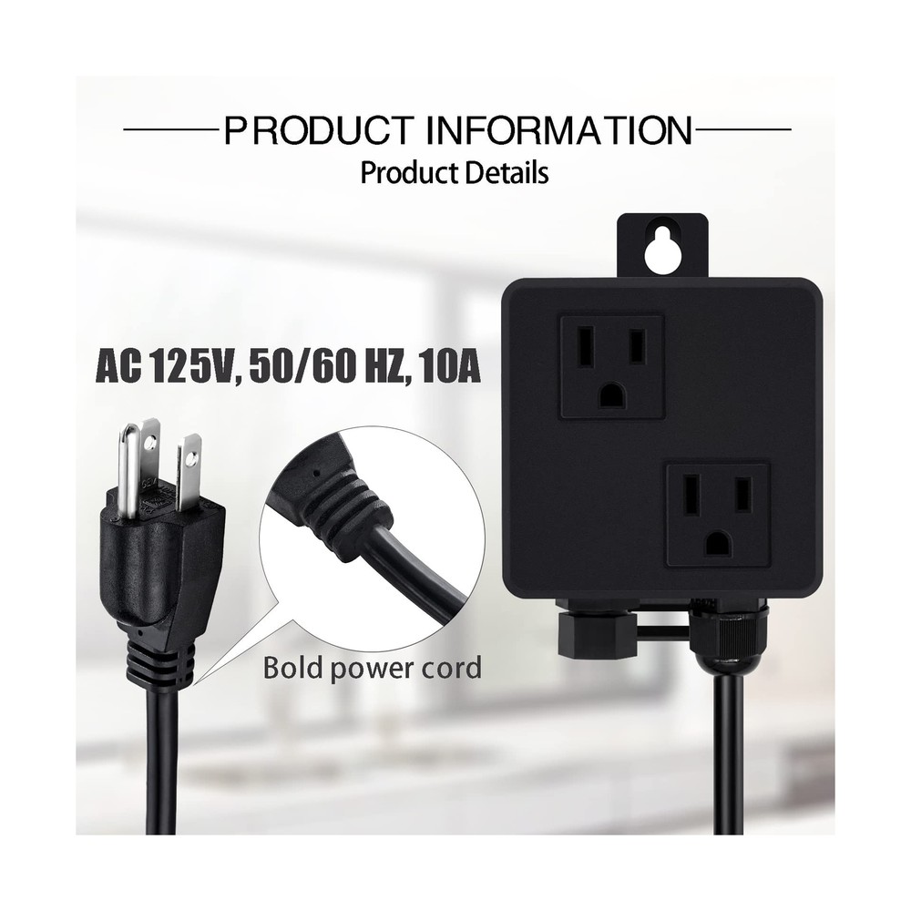 SINKINGDOM SinkTop Garbage Disposal Air Switch Kit with Long Button, Champagn...