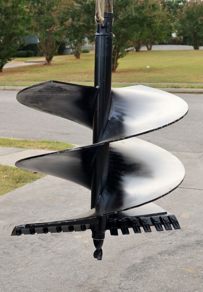 Lowe SQ-30H Skid Steer Auger Bit 30" Diameter, 2" Hex Shaft Collar, 48" Tall