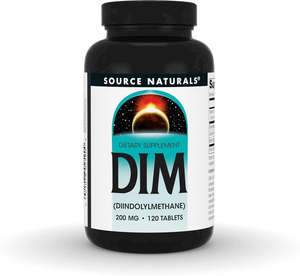 DIM, Diindolylmethane 200mg with BioPerine, Vitin E &