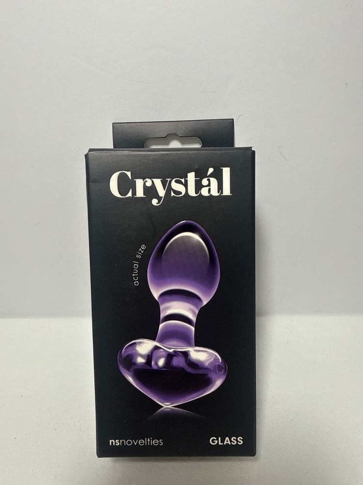 Ns Novelties Crystal Butt Plug Purple