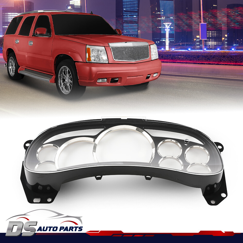 Gauge Cluster Lens Cover Chrome Rings Fit For 2003- 2006 Gm Trucks Suvs Escalade