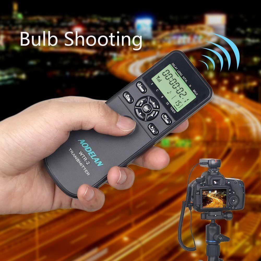 Wireless Intervalometer HDR Remote Control for Nikon D7500 D750 D7200 D6 D5 P950