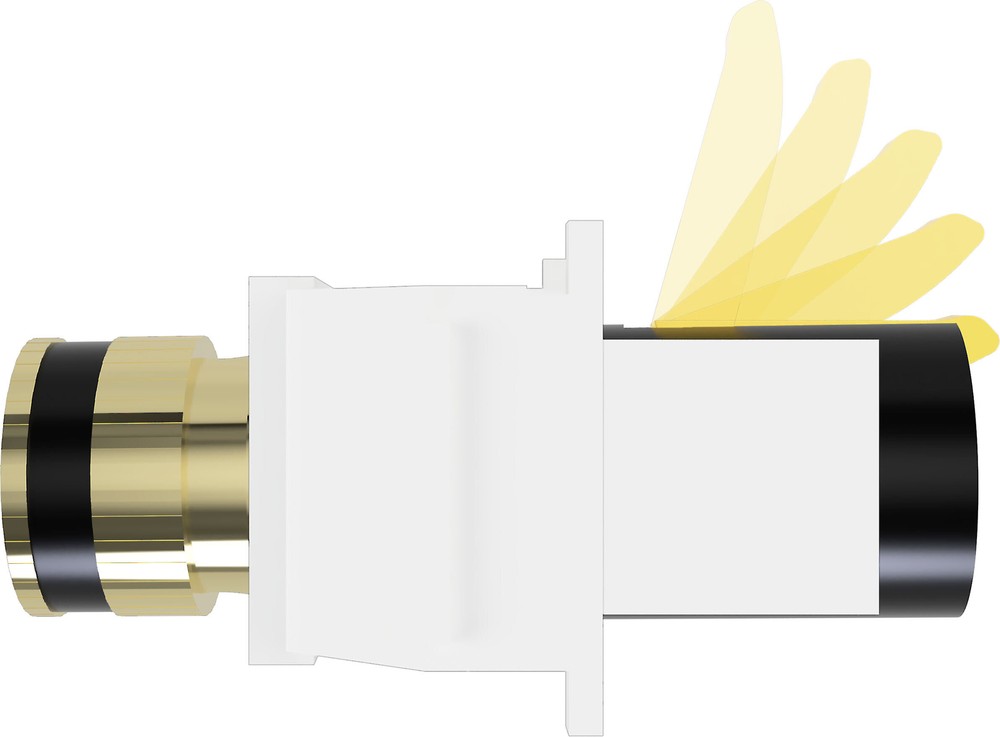 Speaker Snap Keystone Binding Posts 4 Pairs / 8 Pieces -White