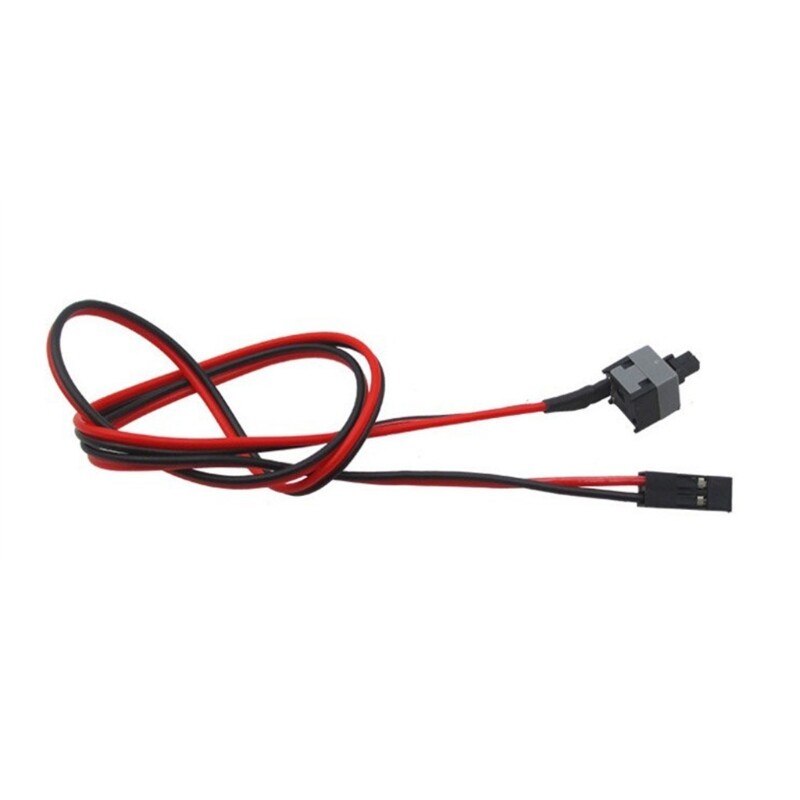 2 Pin Computer Switch Line Restart Cable Chassis Boot Line Reset Line Power 2Pk