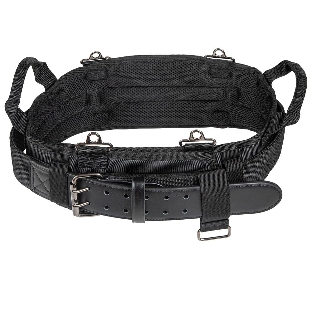 55918 Tool Belt, Electrician Belt Medium Black