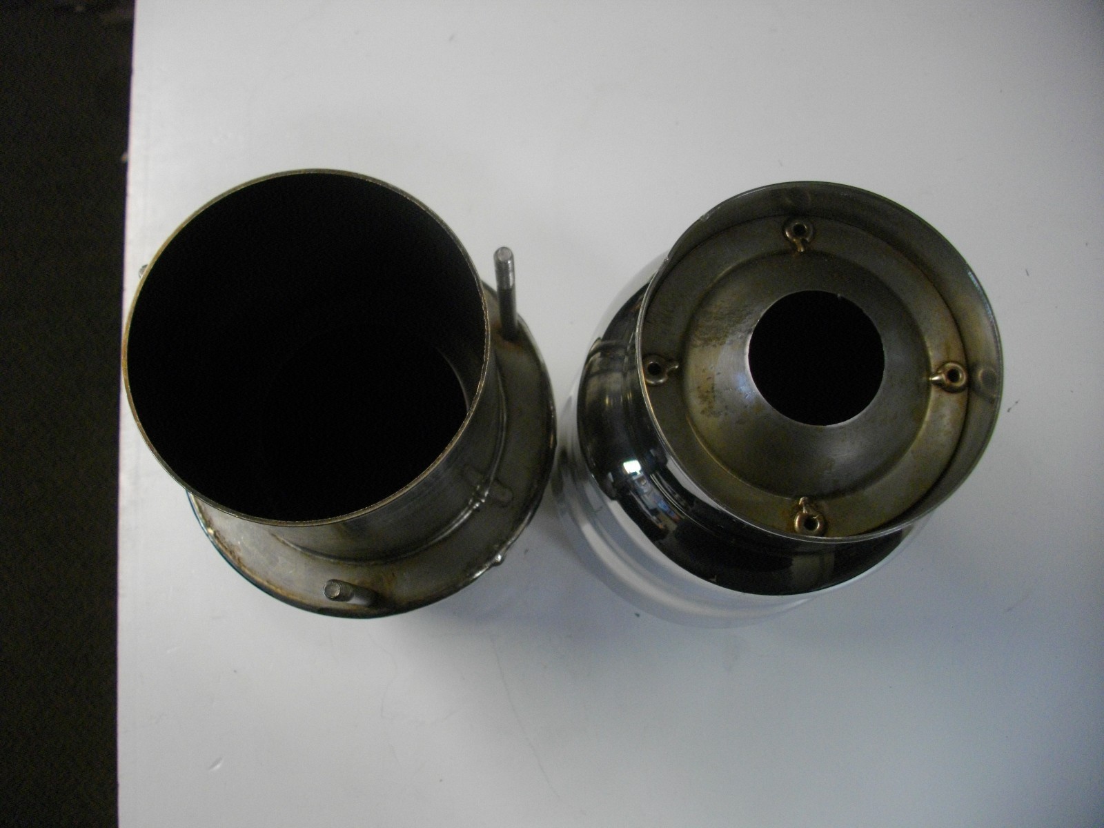 Boat Marine 4" Stainless Exhaust Tips with Mufflers Gibson Eddie Gaffrig