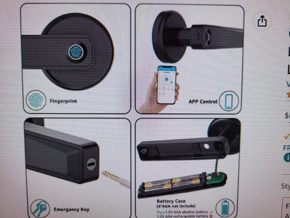 KPP Fingerprint Smart Door Lock