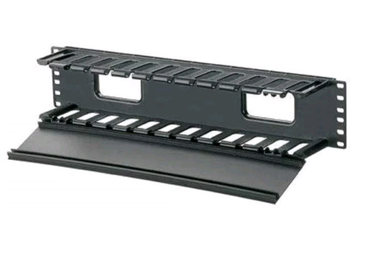 Panduit WMPF1E Patchlink Horizontal Cable Manager 19'' Front 2 RU Black
