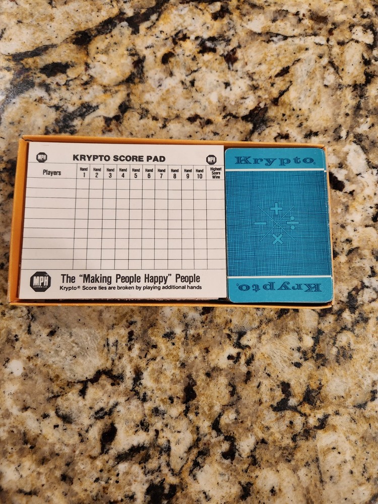 Vintage Krypto by MPH Family Arithmetic Math Game Complete - Pre-Owned
