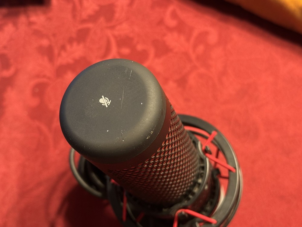 HYPERX QUAD CAST USB MICROPHONE TESTED WORKING GREAT VALUE FAST SHIPPING USED
