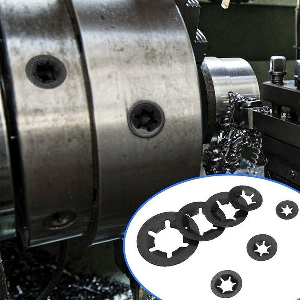 340Pcs Star Nut Star lock Push-on Locking Washers Clips Fastener 7 Sizes