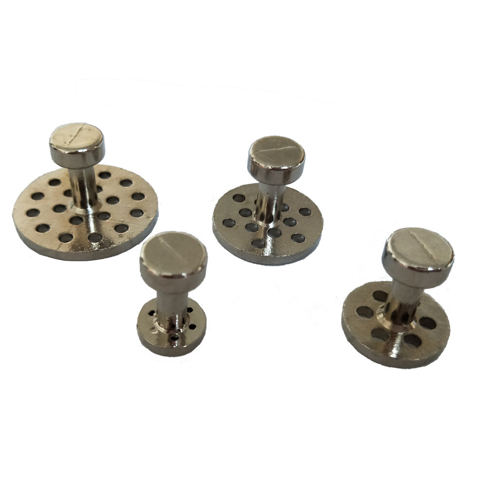 8pcs PDR Tool Glue Pulling Tabs Paintless Dent Repair Alloy Glue Puller Tabs