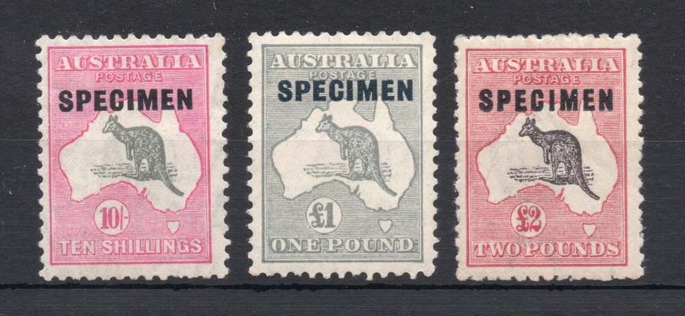 Kangaroo SPECIMEN set MNH/MLH