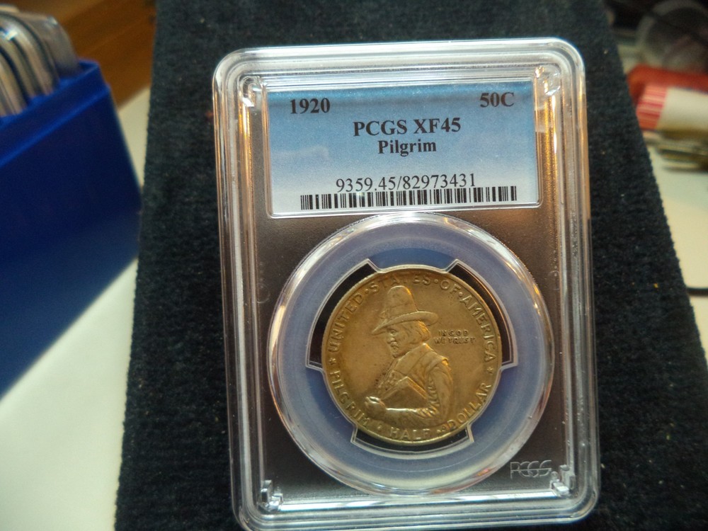 1920 Pilgrim Tercentenary Half Dollar XF45 PCGS