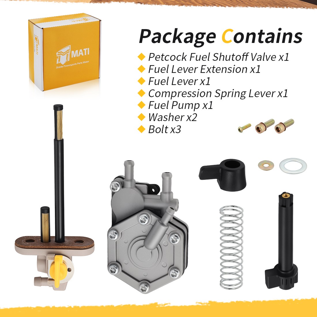 Fuel Pump & Fuel Valve Petcock For Polaris Magnum 425 95-98 Scrambler 500 97-01
