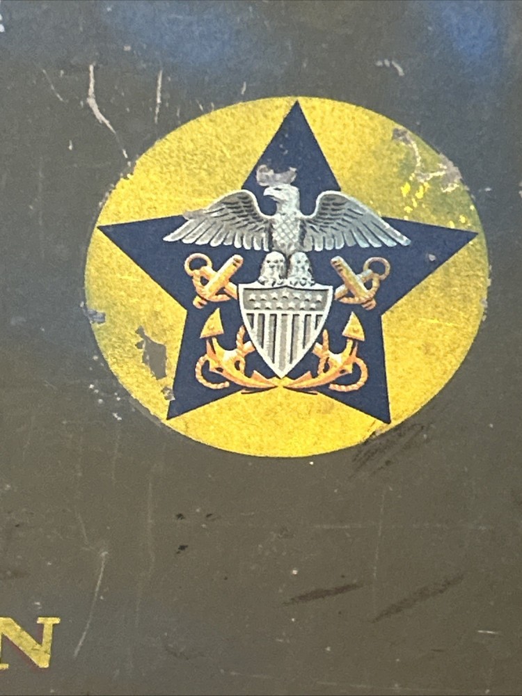 WW2 Avaiators Military Suitcase Markings Named Navy Delta UGA Eastern Deco Cool