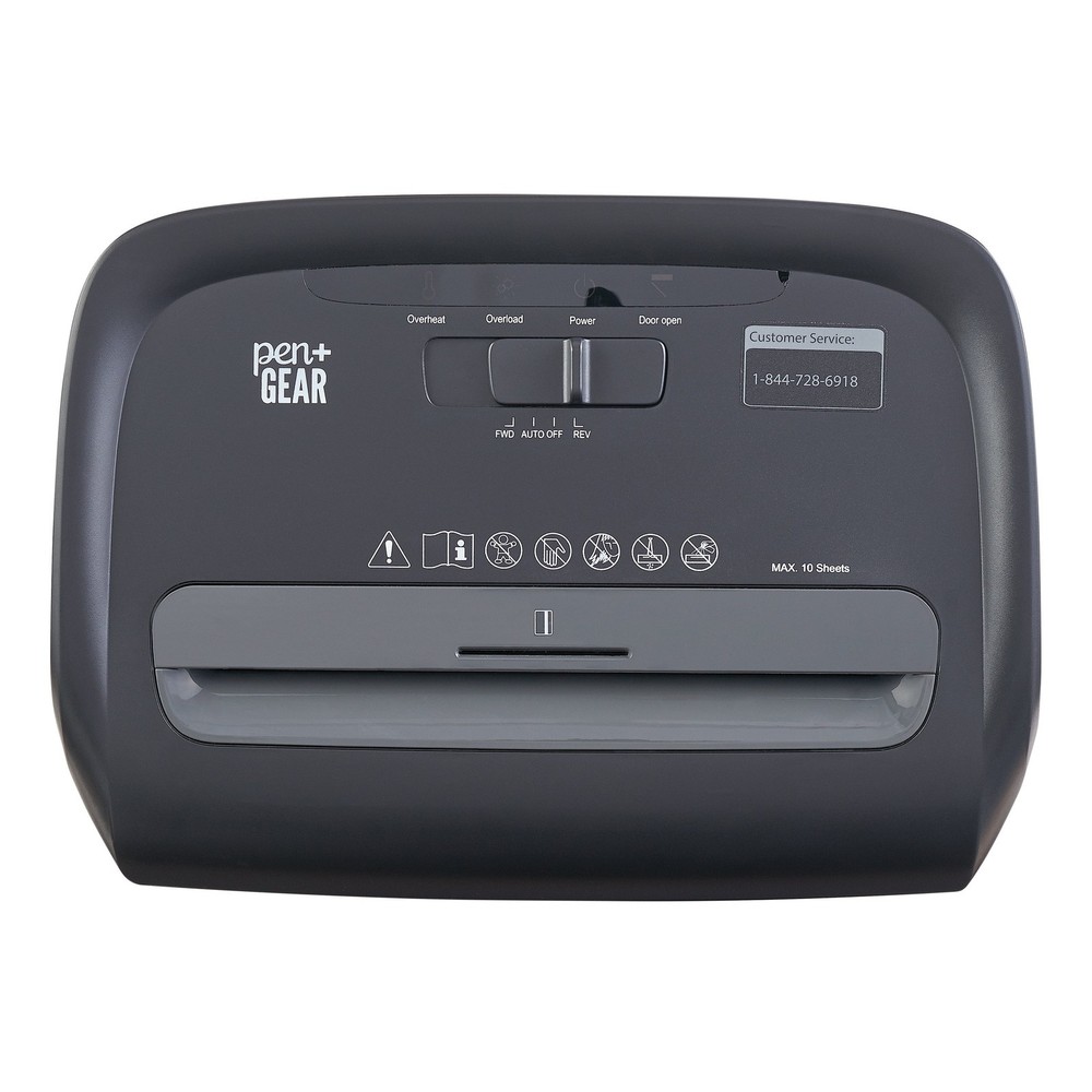 8 Sheet Microcut Rolling Shredder Document Shredding with Pullout Basket Office