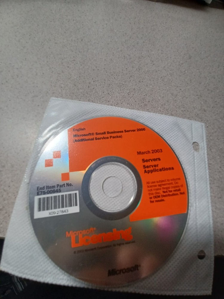 Microsoft Small Business Server 2000 (Additional Server Packs)