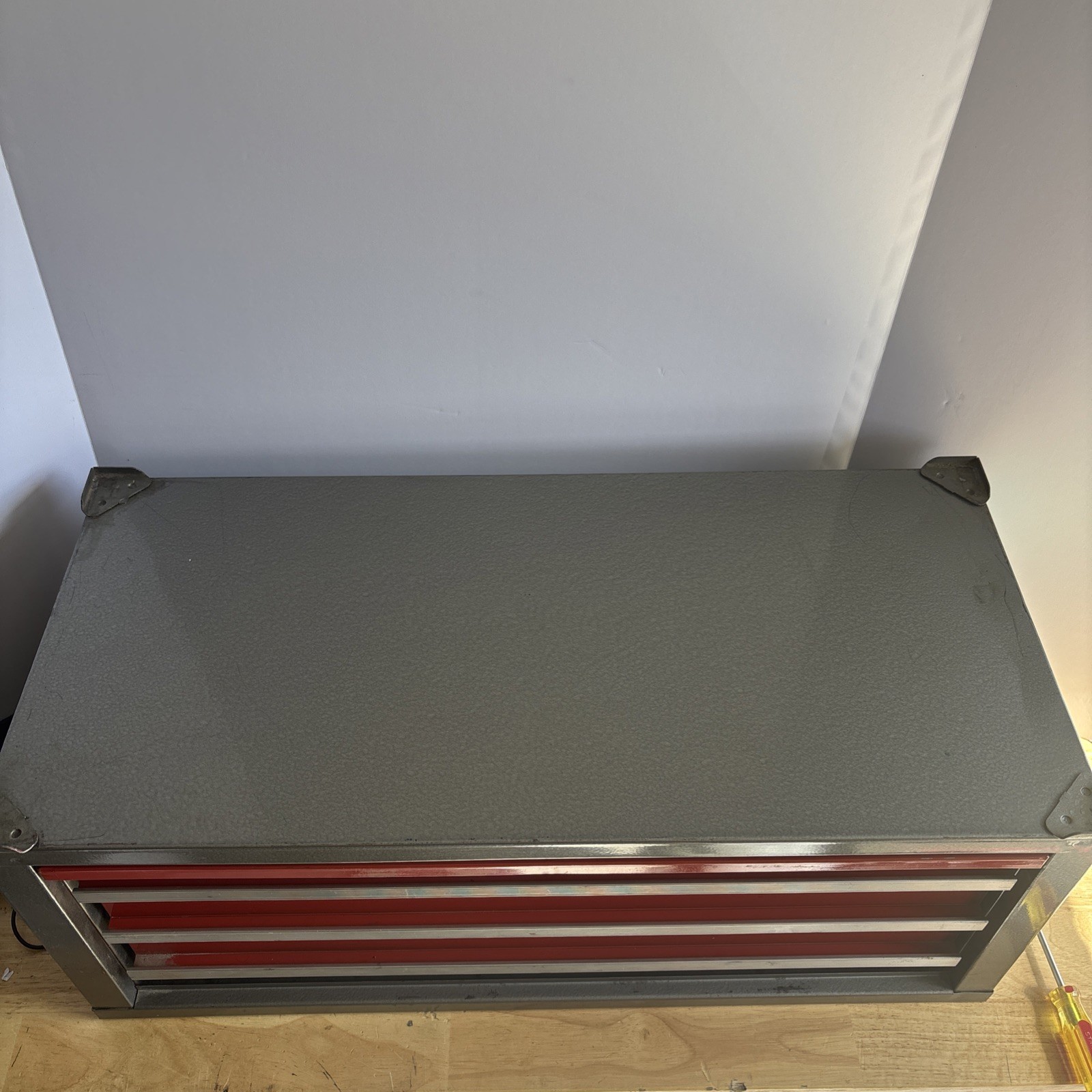 Craftsman Mid Riser Middle Intermediate Tool Box Chest 3 Drawer Vtg USA No Key