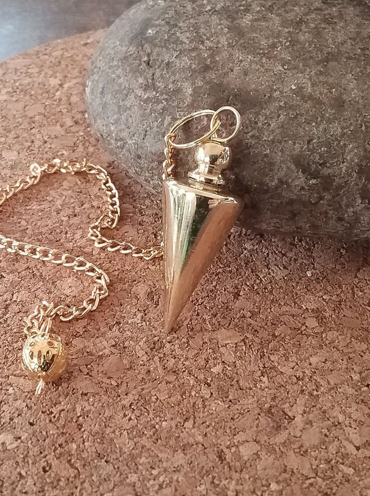 COPPER DOWSING PENDULUM With POUCH, Professional Copper Dowsing Pendulum