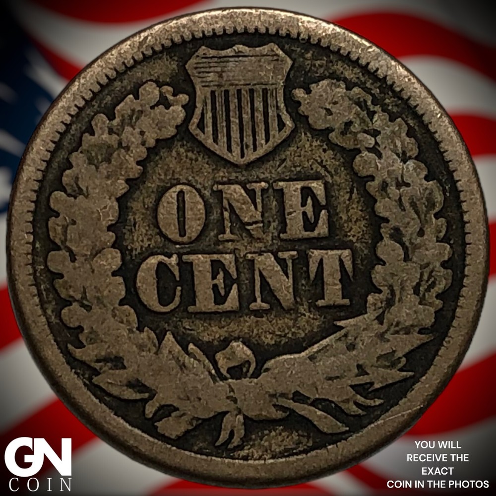 1863 Indian Head Cent Penny M5961