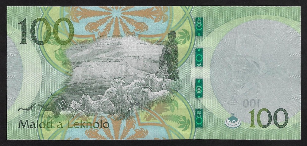 Lesotho 100 Maloti 2021 P- 21 UNC