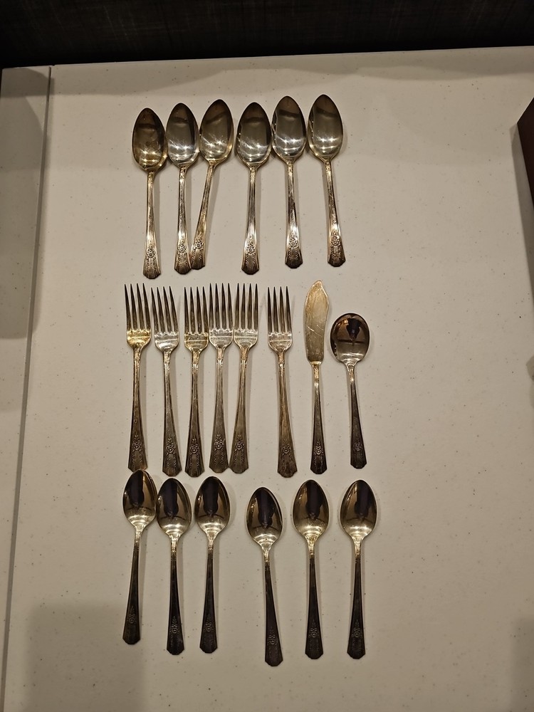 Genesee Silver Plated Flatware 20 Piece Assorted