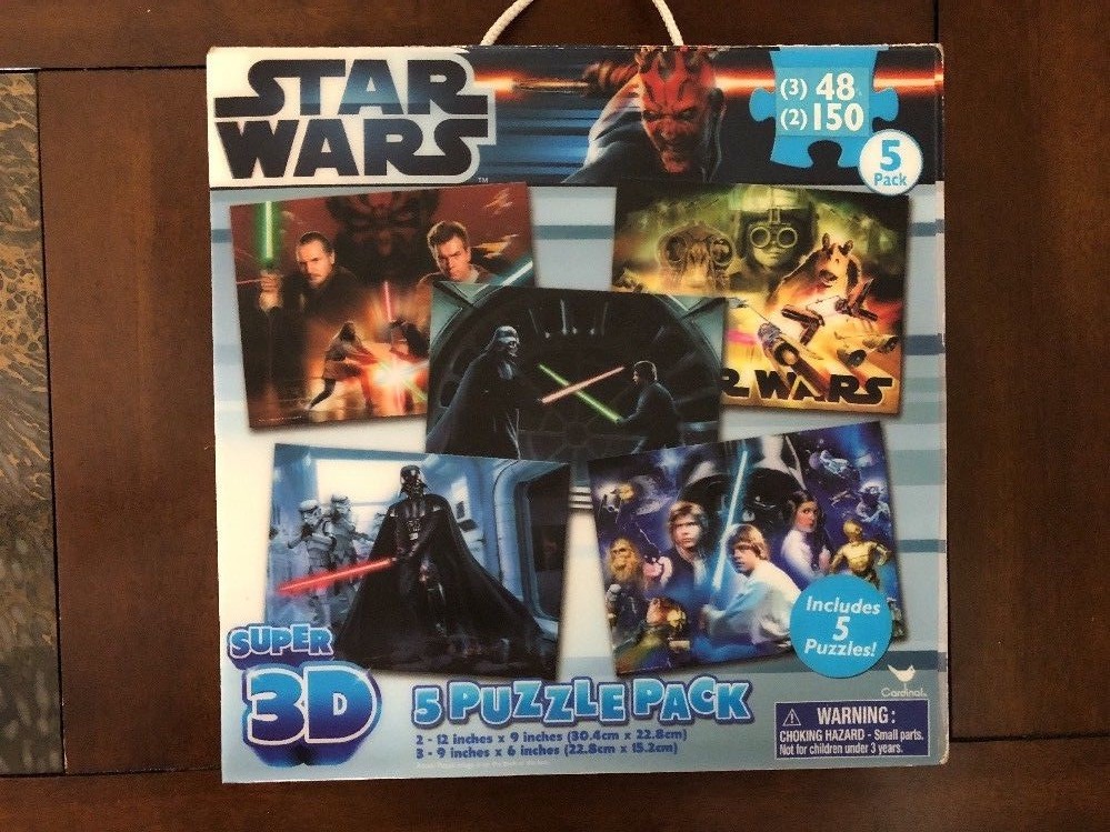 Star Wars super 3d puzzle 5 puzzle pack