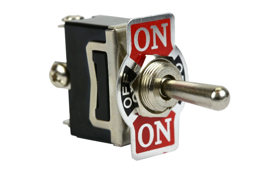 20A 125V Toggle Switch (ON)-OFF-(ON) SPDT 3 Terminal Momentary 2 SIDE+Boot