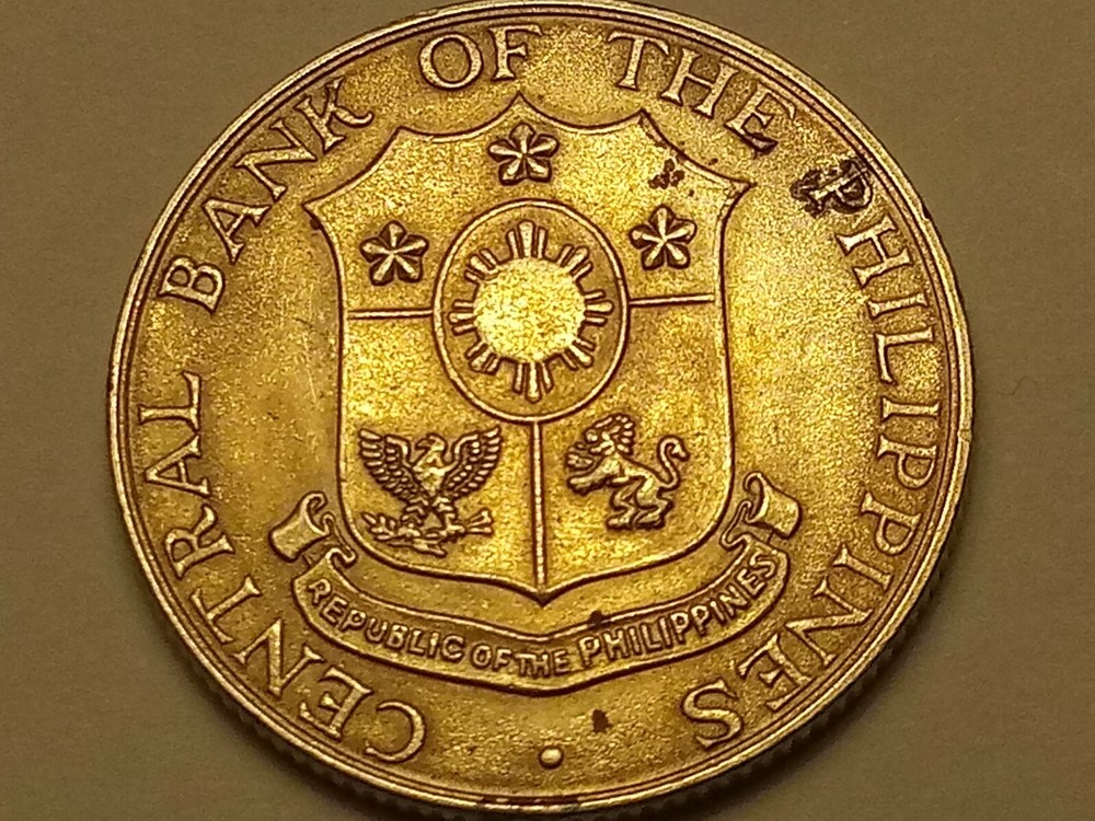 1966- Philippines 25 Centavos Coin AU/UNC