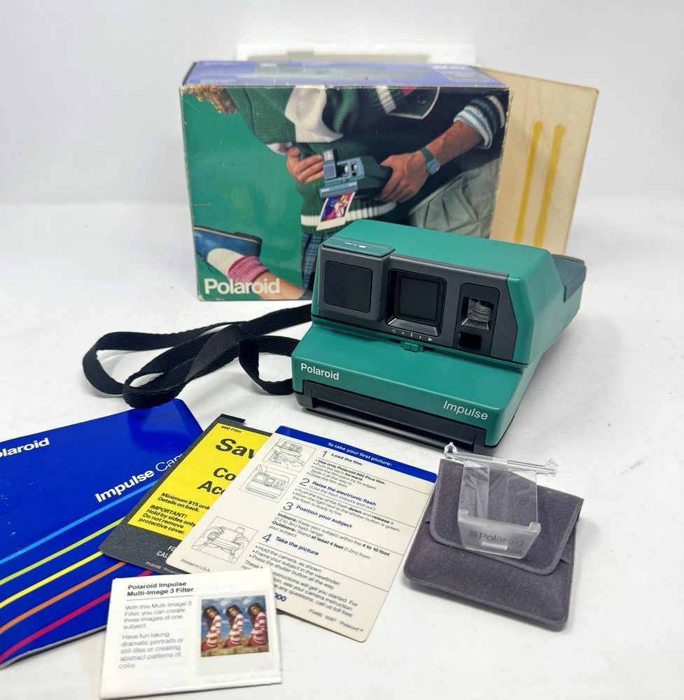 Vintage Polaroid Impulse Jade Green Instant Camera – Tested