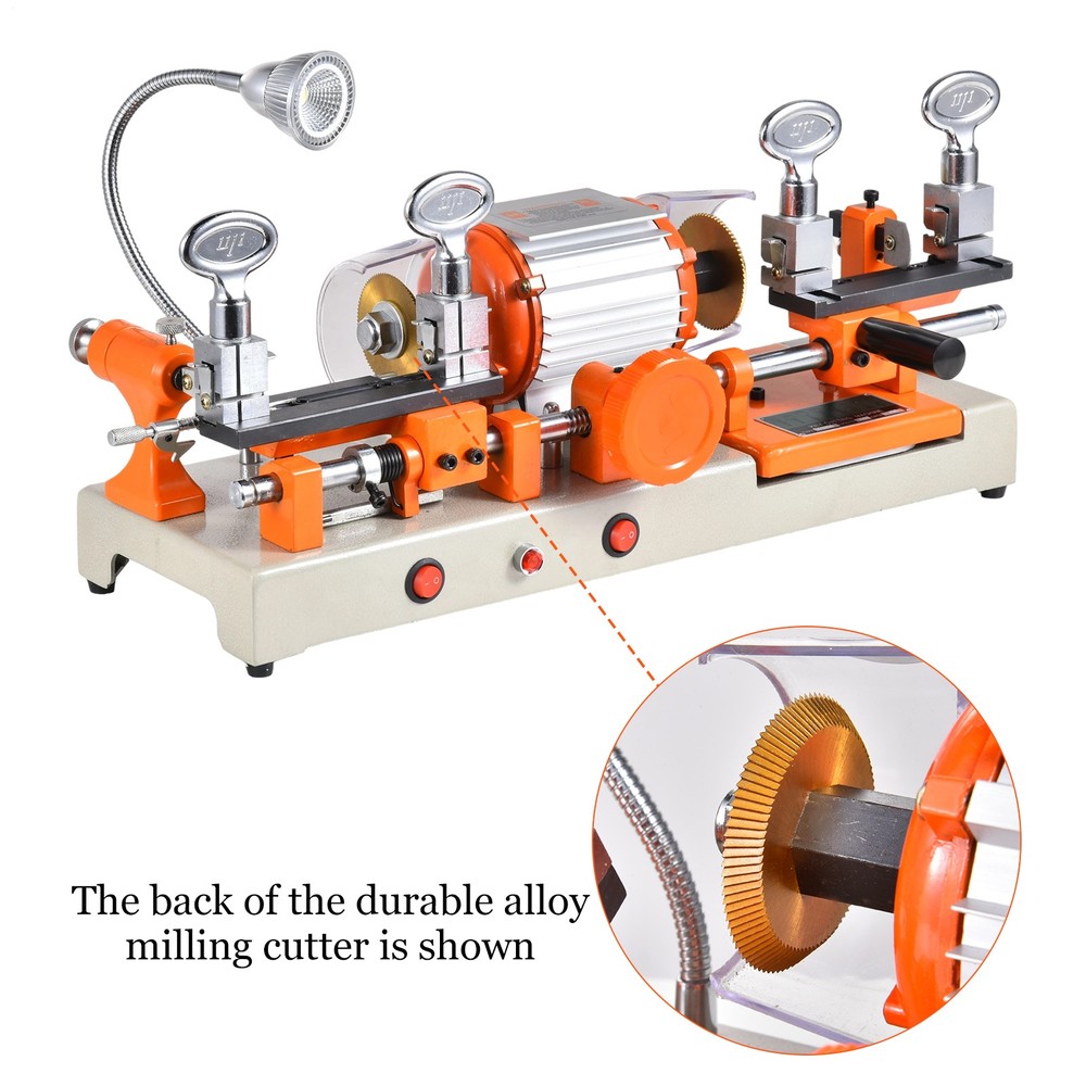 Multifunctional 2 Head Key Duplicating Machine Key Cutter Copier Locksmith Tool