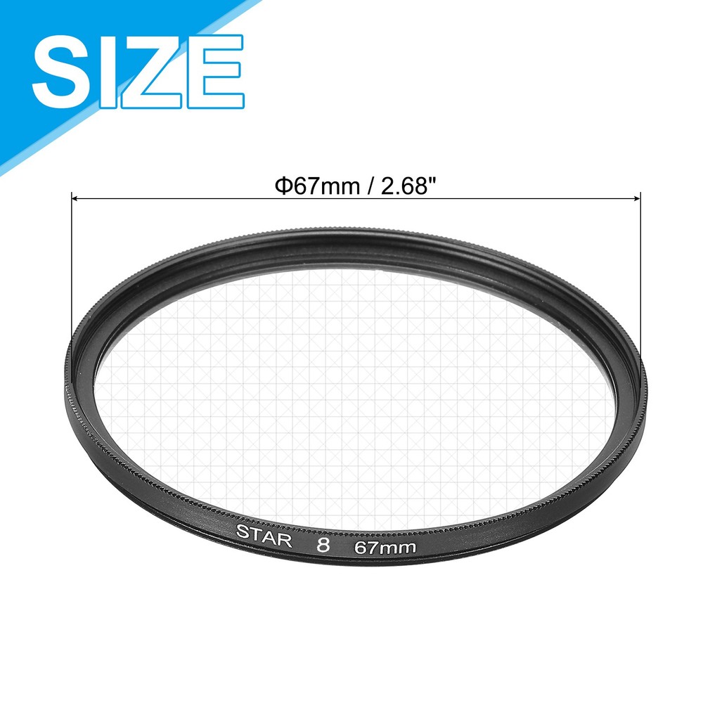 67mm Star Lens Filter Starburst Lens Filter 8 Points
