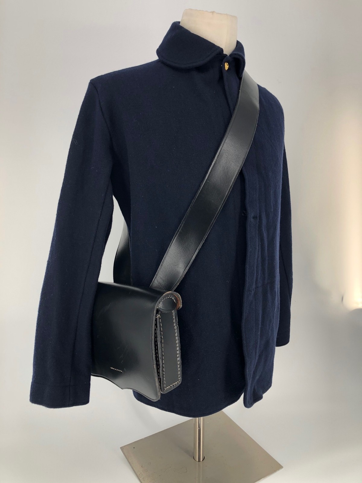 Black Leather Cartridge Box Sling