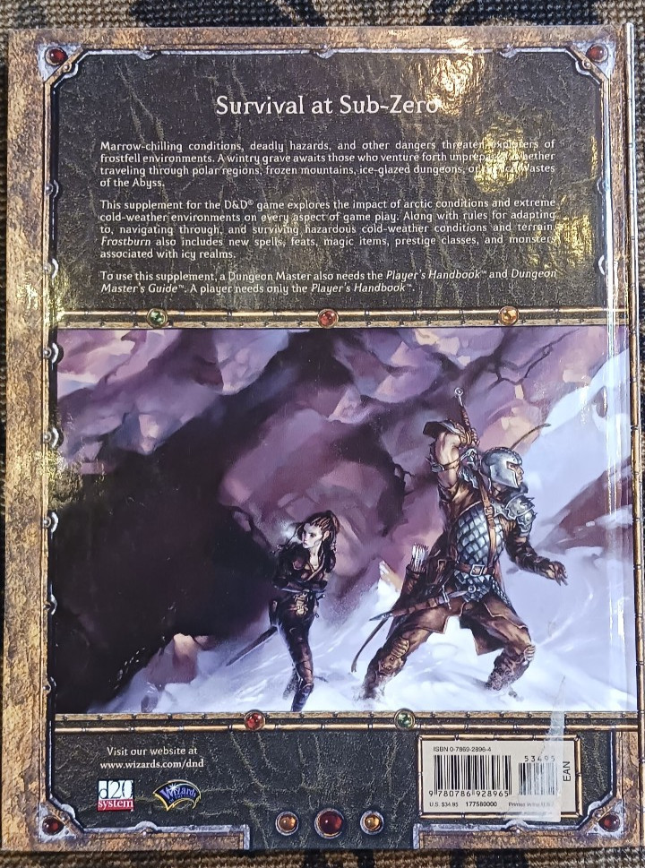 D20 Dungeons and Dragons Frostburn