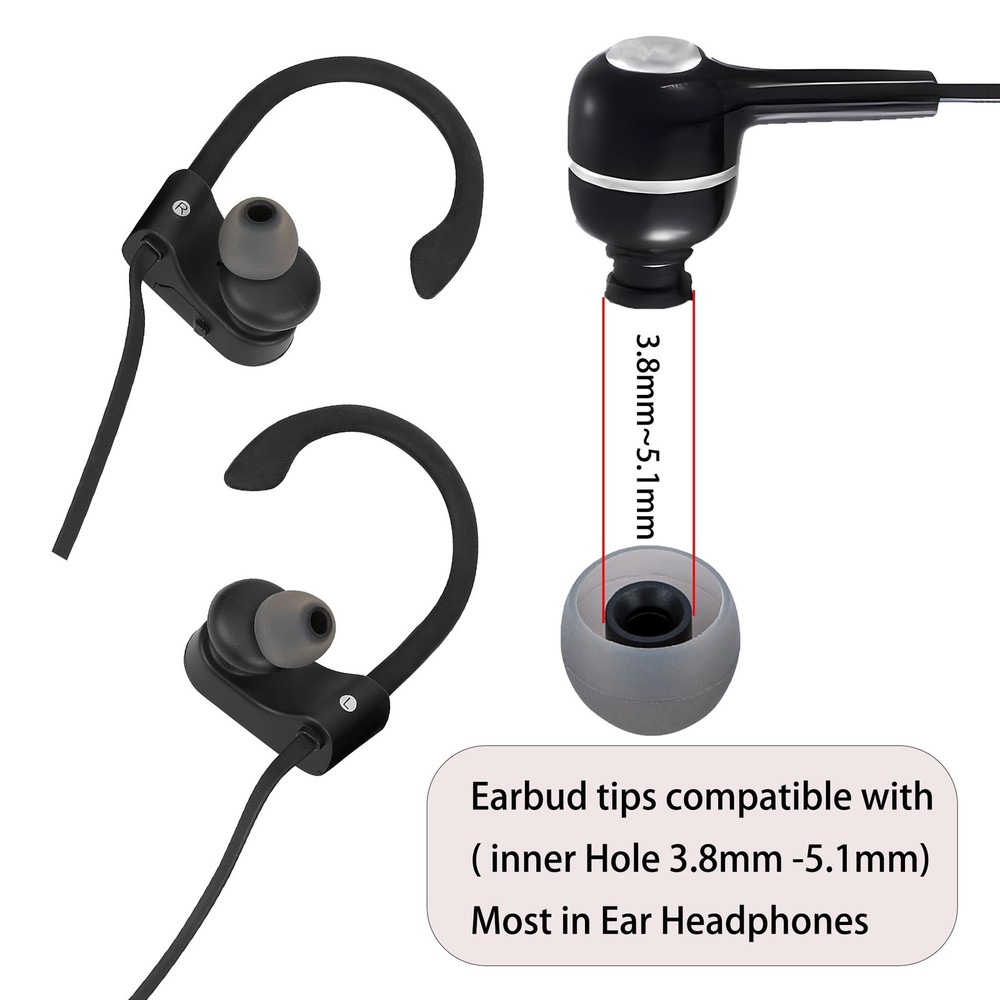 MQIMY Silicone Replacement Earbud Tips Covers Eartips multicolour/01