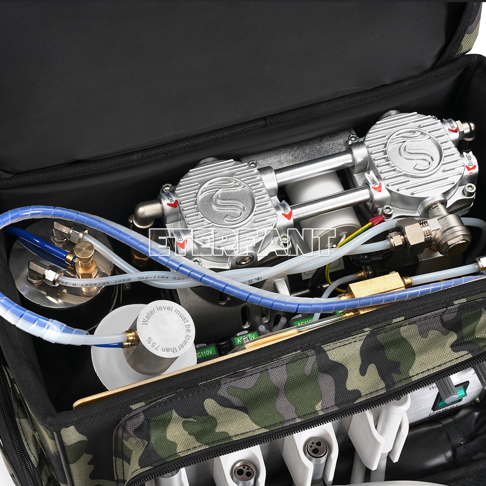 Portable Dental Delivery Unit Bag Air Compressor Suction System 4 Hole BD-401 US