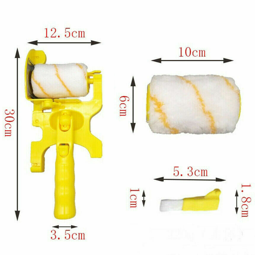 Multifunctional Clean-Cut Paint Edger Roller Brush Paint Combo Kit Wall Ceilings