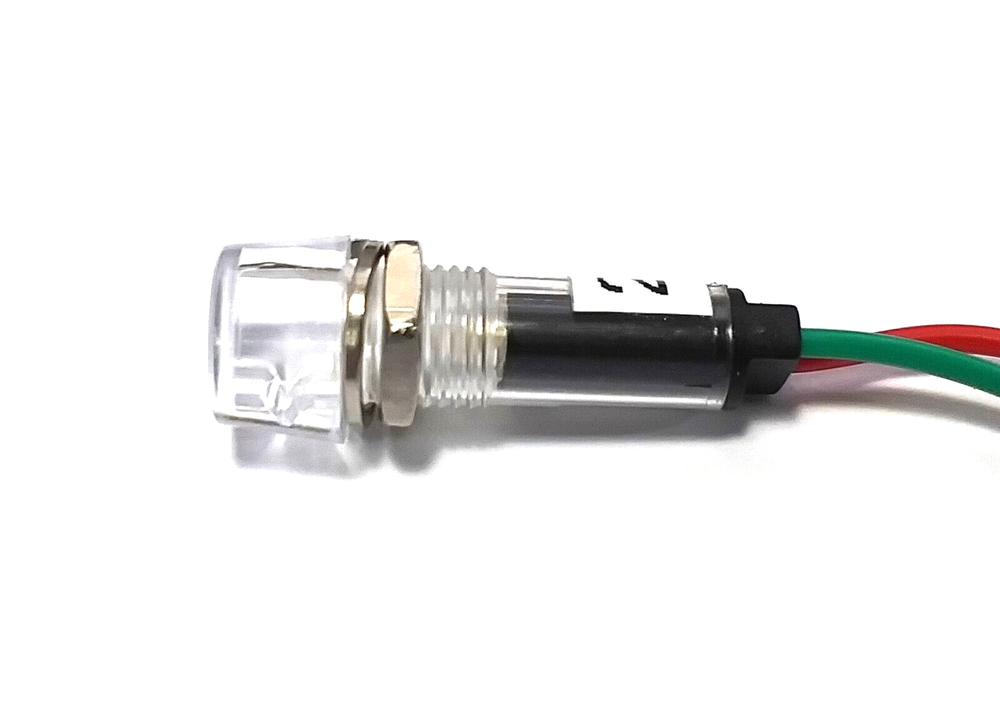 BBT 24 volt AC/DC White LED Waterproof Hi-Profile Indicator Light