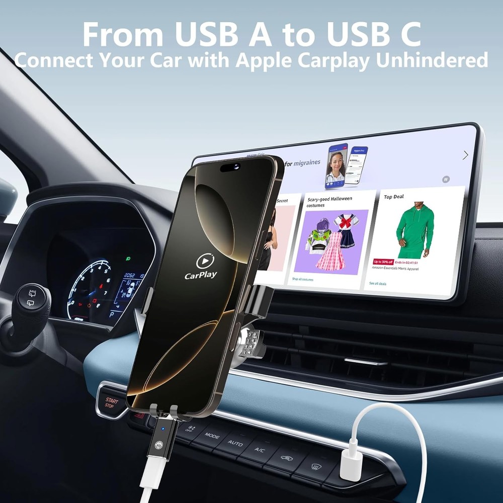 USB C Fast Charge Adapter Stuffcool 4Pack Lightning Female to Type C