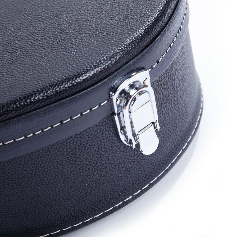 Glarry Hardshell Microgroove Carry Case Artificial Leather for A Style Mandolin