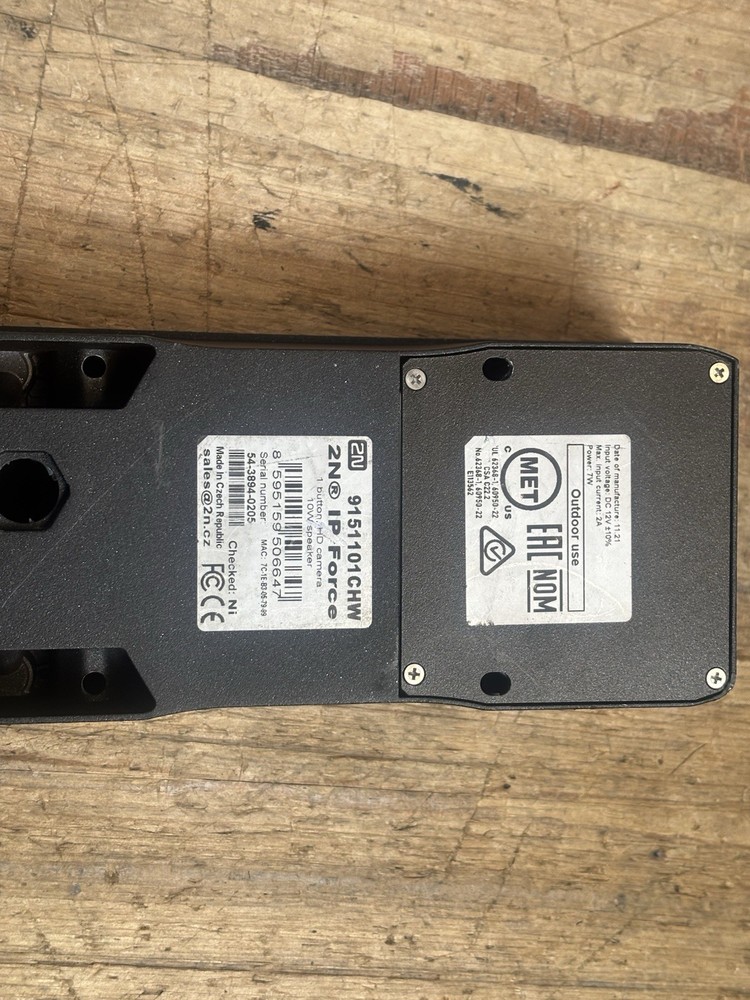 2N IP Force Single Button Camera Intercom System 9151101 CHW