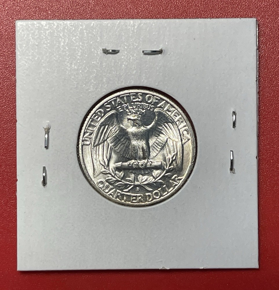 1948 S Washington Silver Quarter, Gem Uncirculated.