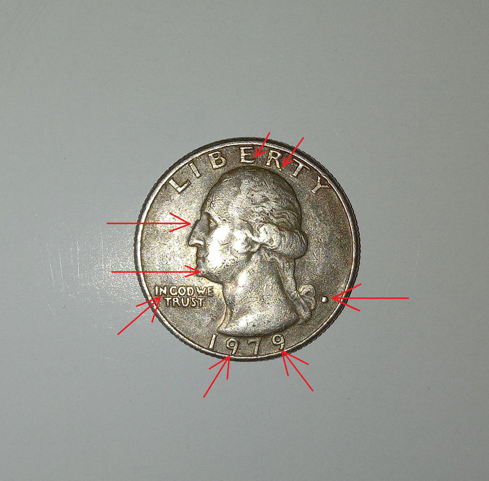 1979 D Washington Quarter Errors Coin