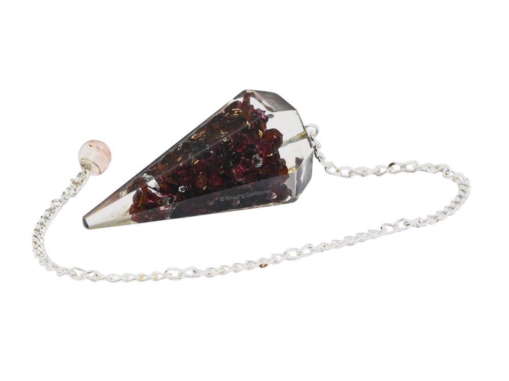 Garnet Orgone Pendulum