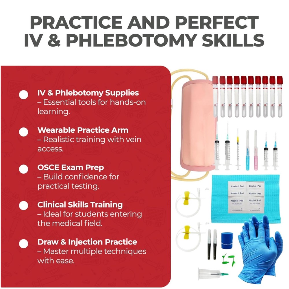 Professional Phlebotomy Practice Kit for Nurses