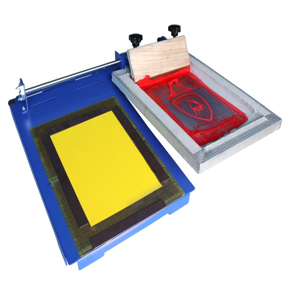 One Color Sliding Screen Printer Universal Two Directions Parallel Movement